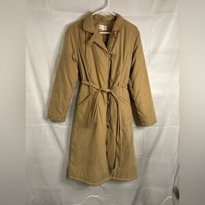 Womens size medium long Rene derby rain coat